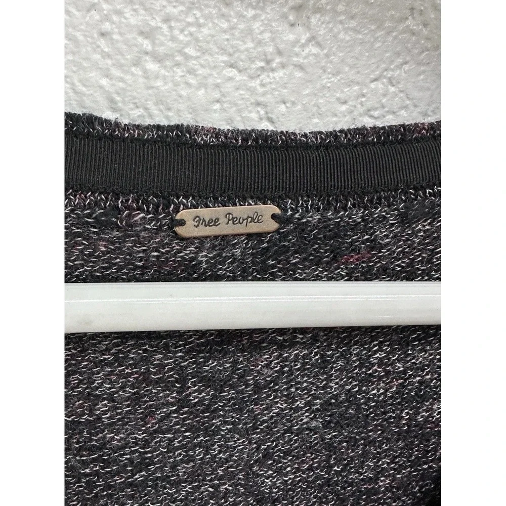 Free People TGIF Cardigan Gray Bohemian High-Low / Women's Large